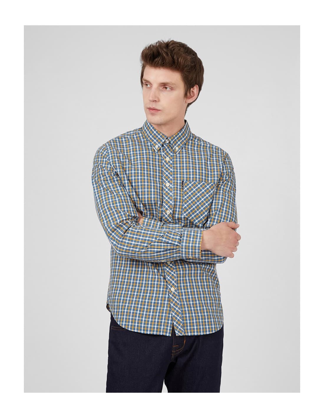 Chemise à carreaux signature BEN SHERMAN 1