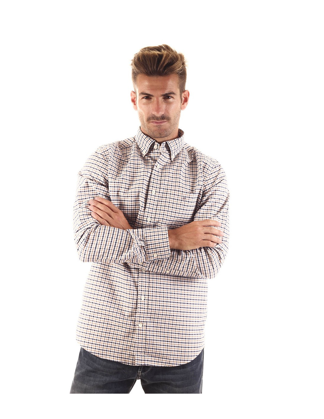 Chemise à carreaux Oxford GANT 2