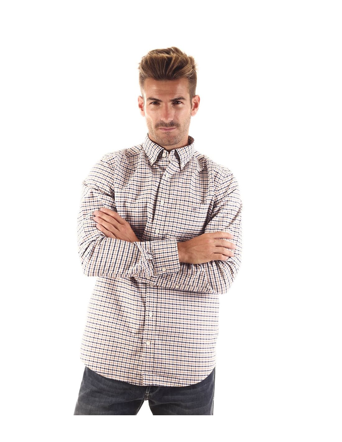 Chemise à carreaux Oxford GANT 3