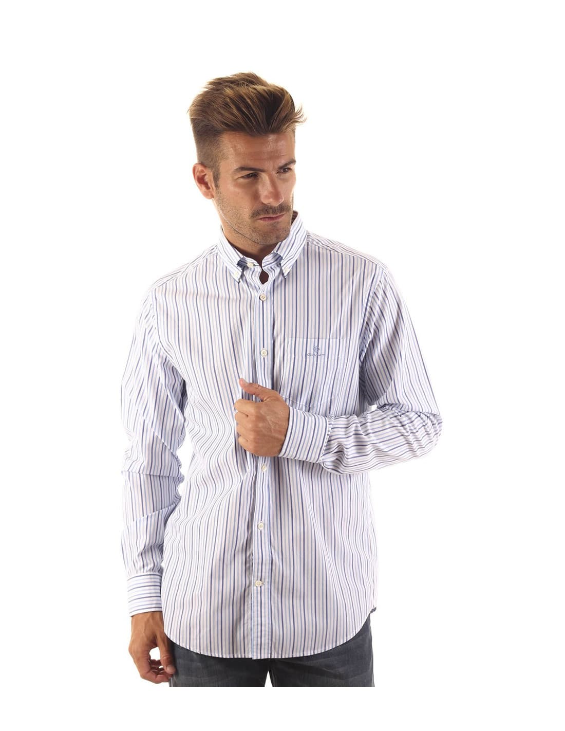 Chemise à rayures en popeline GANT 3