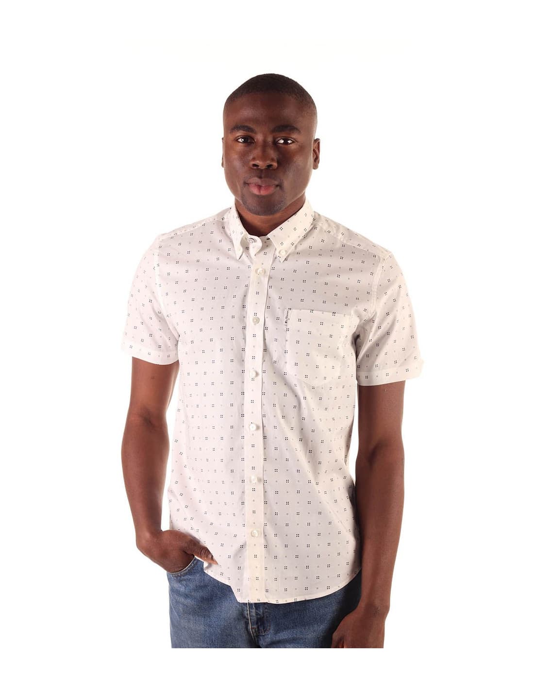 Chemise BEN SHERMAN à imprimé géométrique dispersé 1