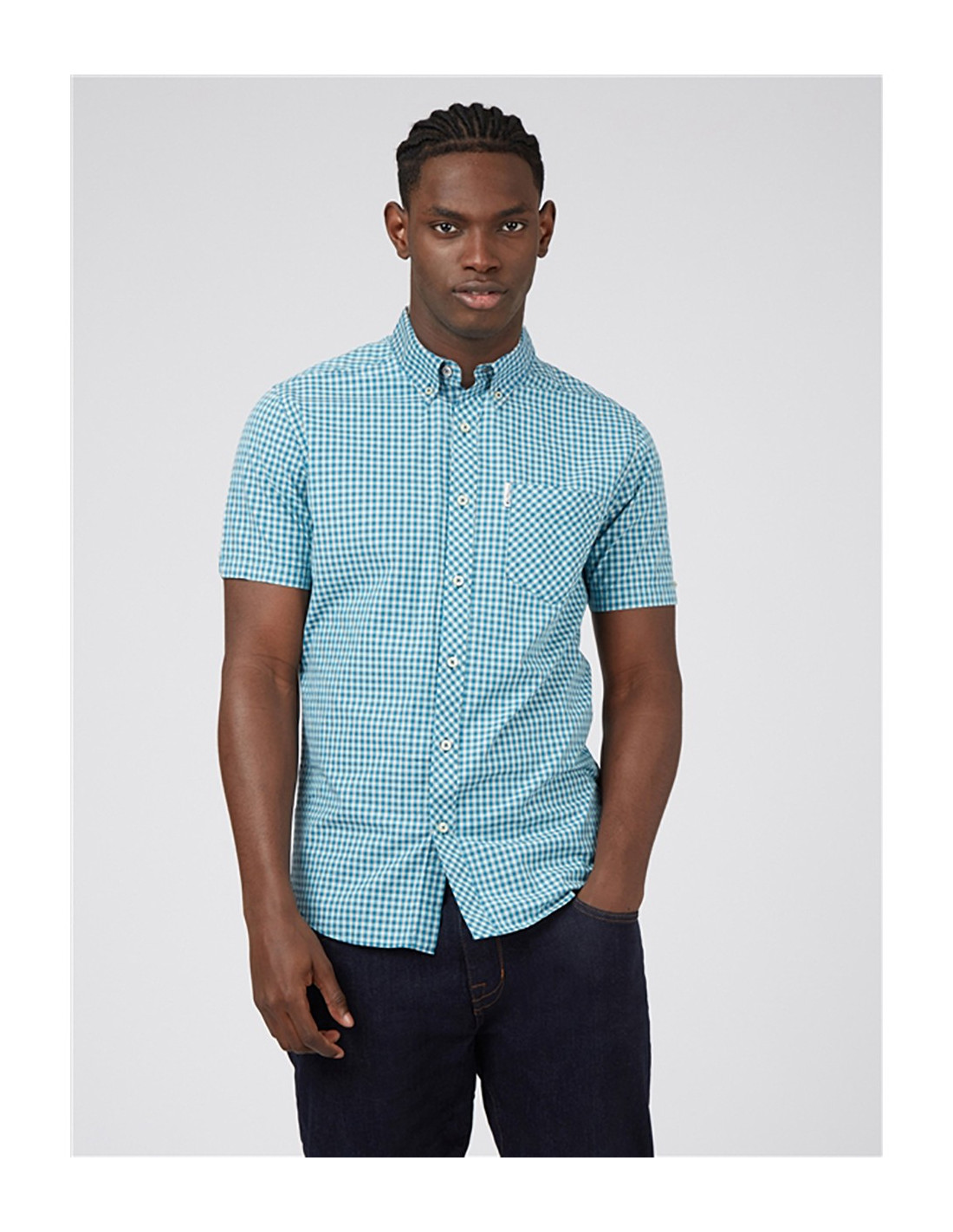 Chemise à carreaux vichy BEN SHERMAN Ss Signature Core 2