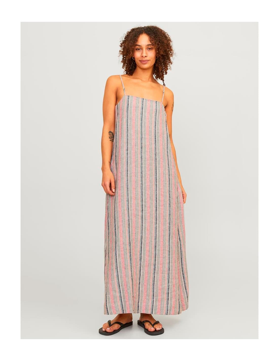 Robe longue rayée en lin JJXX 1
