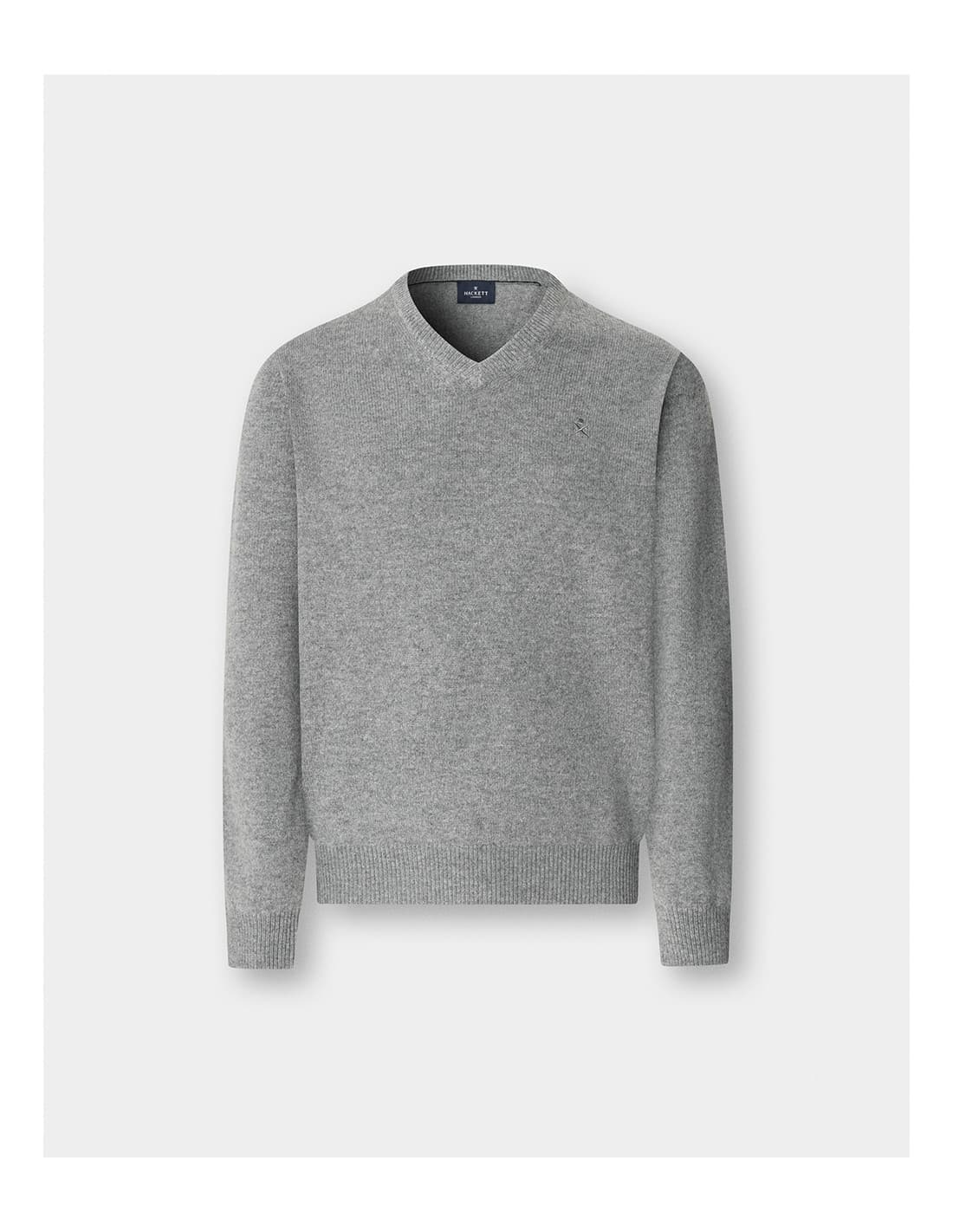 Pull HACKETT en laine d'agneau à col en V 1