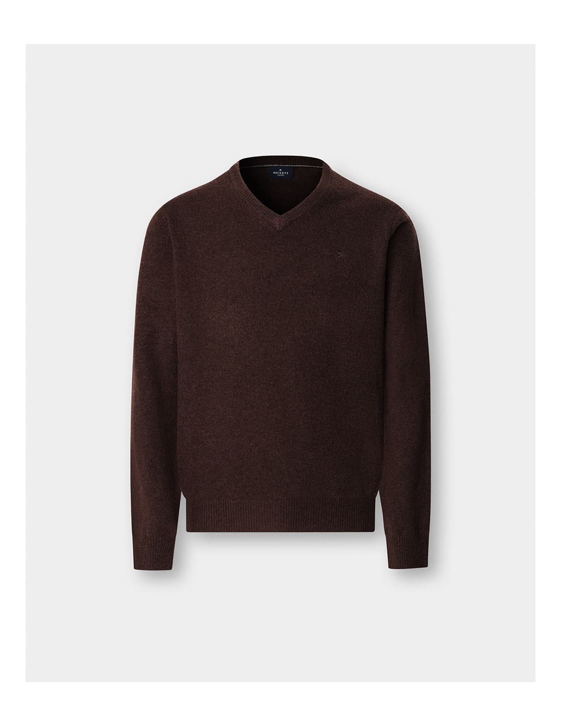 Pull HACKETT en laine d'agneau à col en V 2