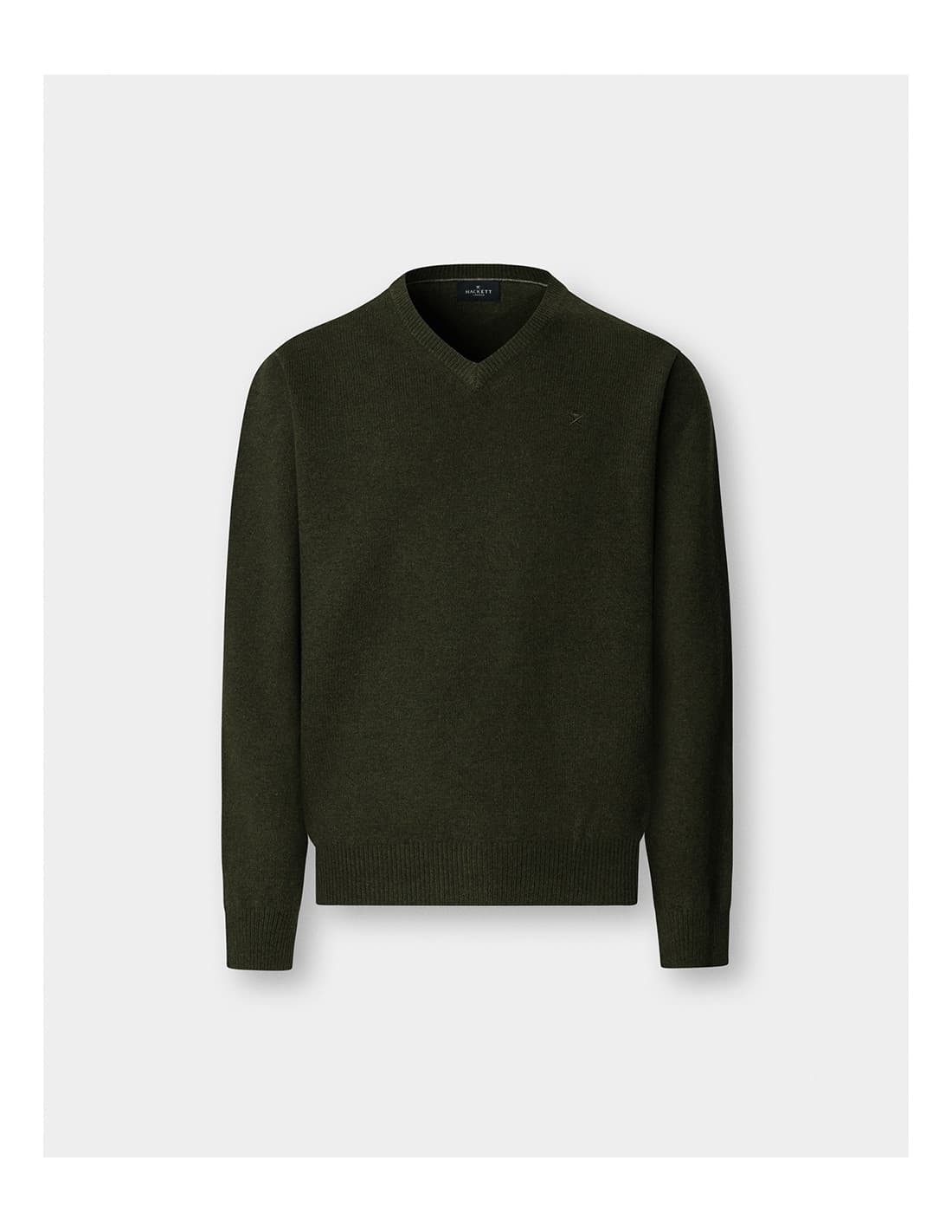 Pull HACKETT en laine d'agneau à col en V 4
