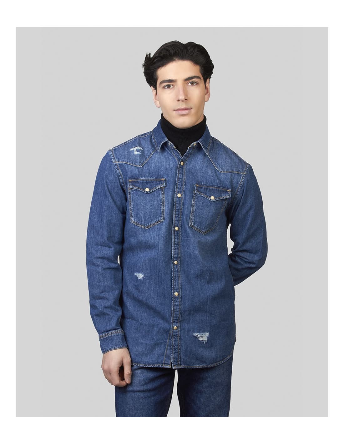Chemise en jean JACK&JONES 12188543 4