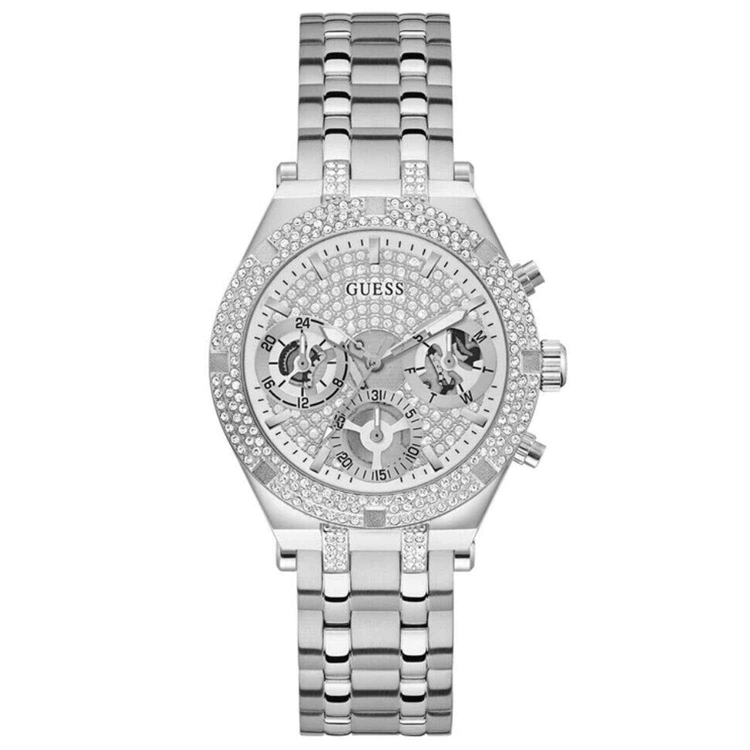 Guess Women's Silver Tone Multi-function 1
