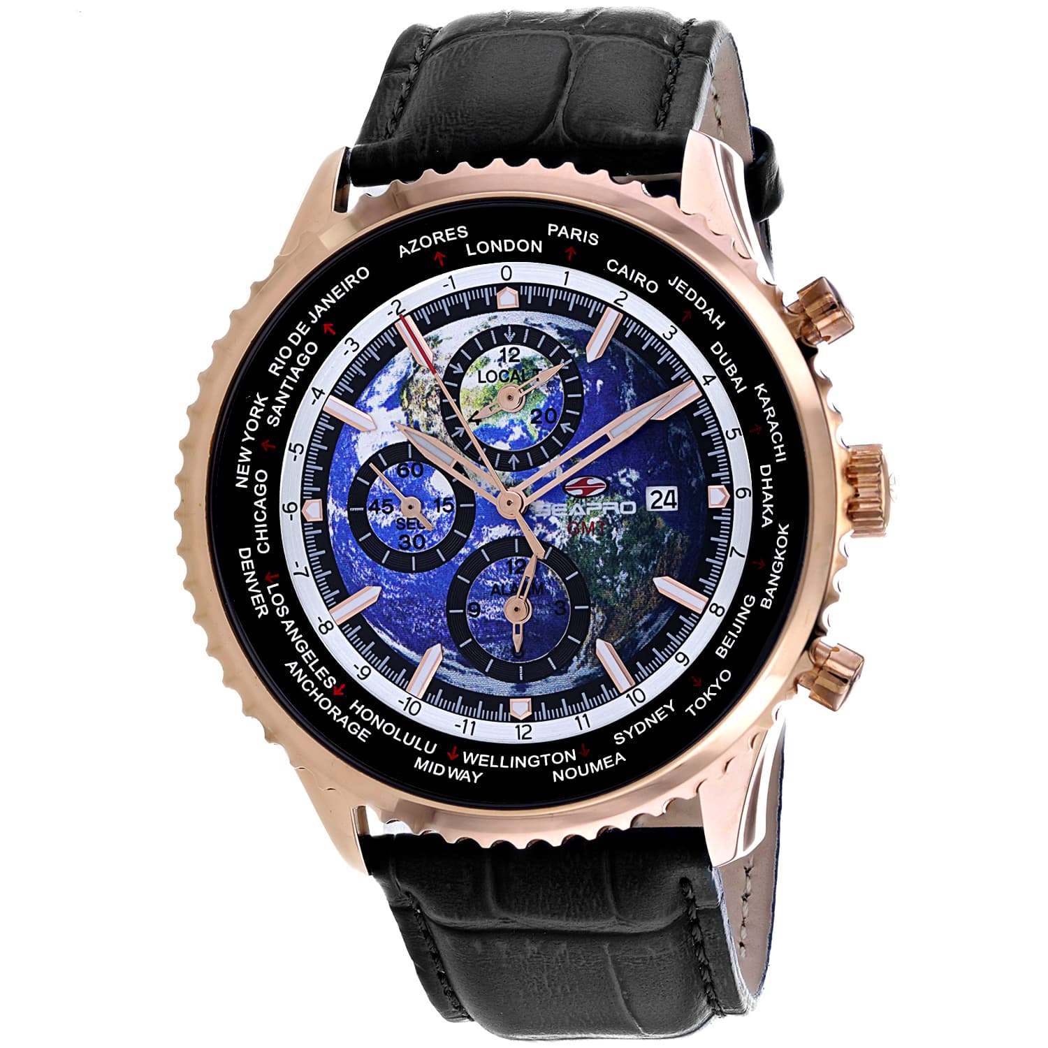 Seapro Men's Meridian World Timer GMT 1