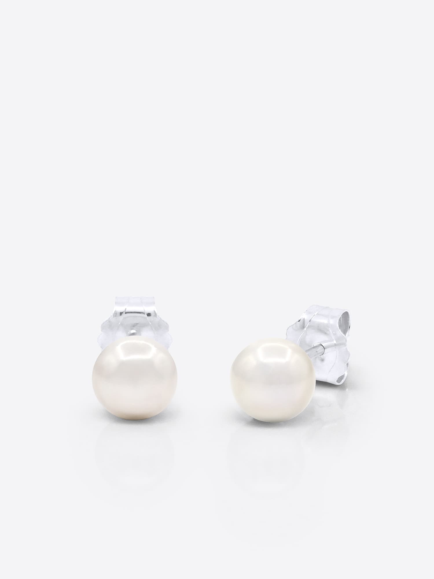 Boucles Perles 5-6mm Argent 1