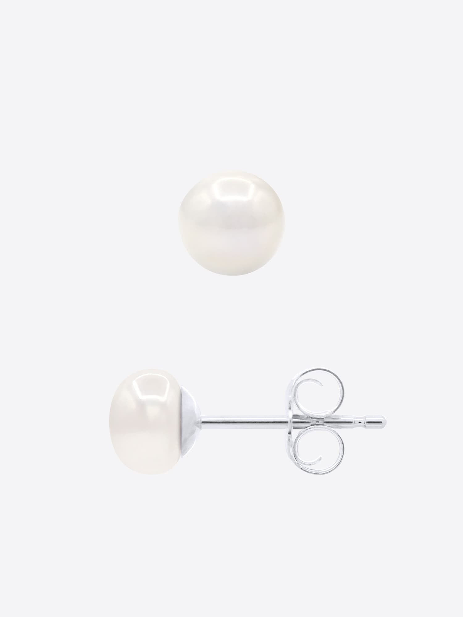 Boucles Perles 5-6mm Argent 5
