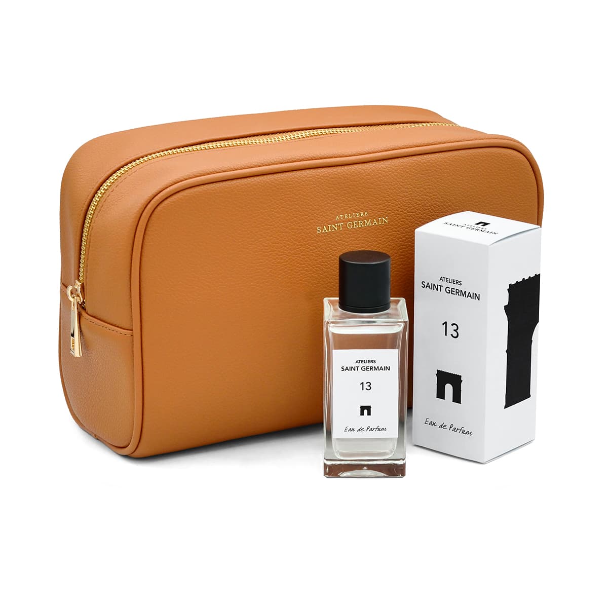 Trousse de Toilette AMAND Taupe + Eau de Parfum N°13 3