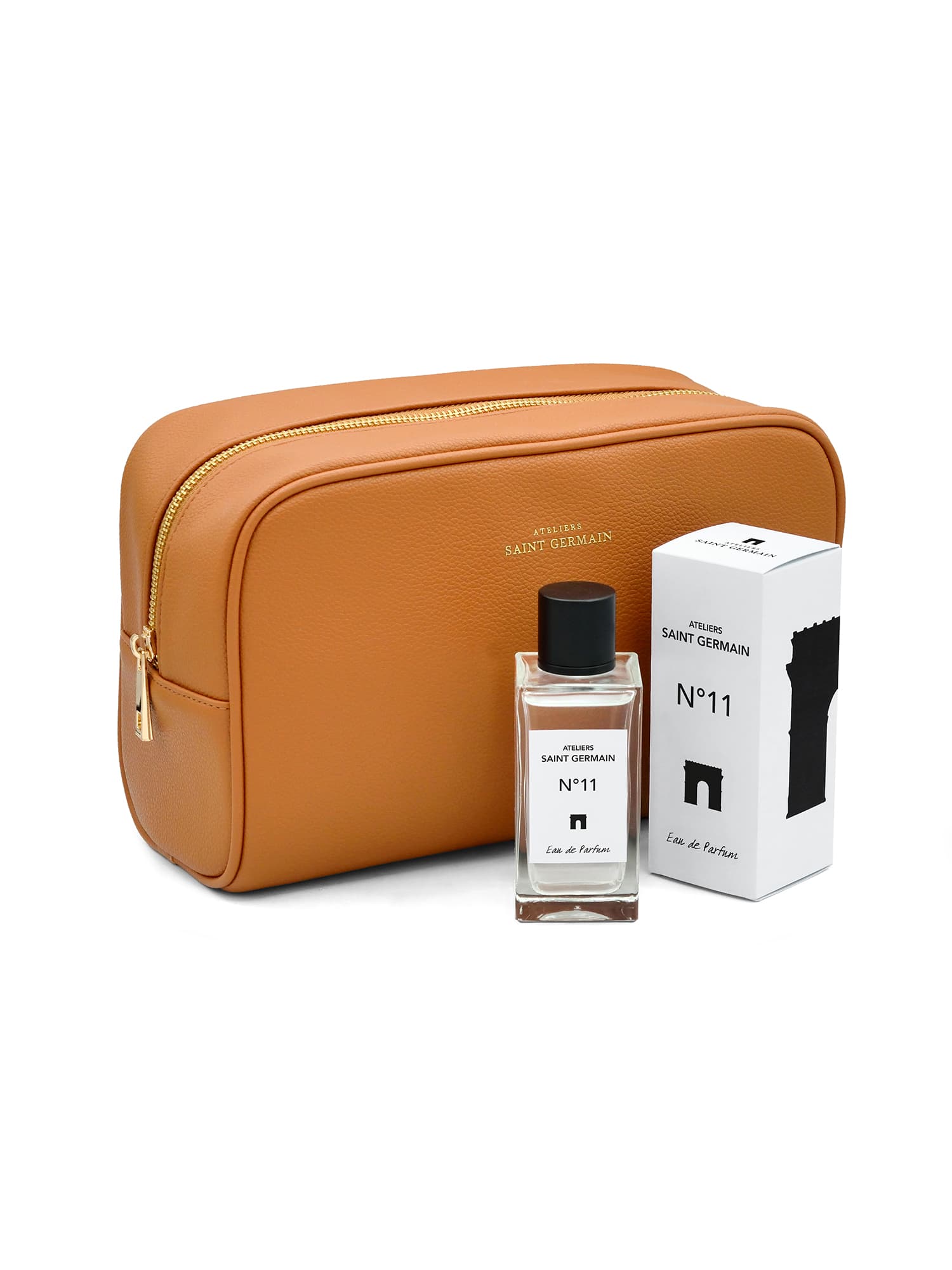 Trousse de Toilette AMAND Taupe + Eau de Parfum N°11 1