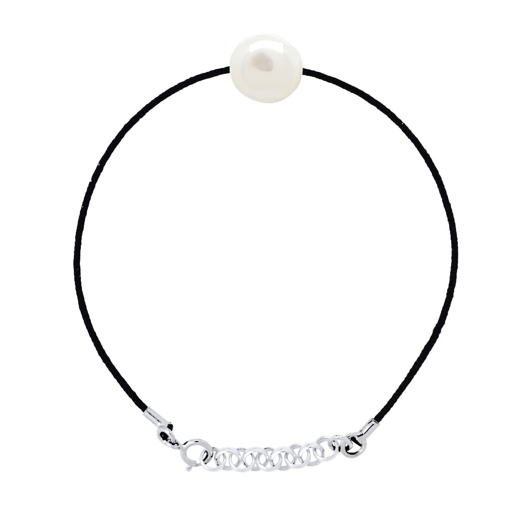 Bracelet Perles d'Eau Douce Baroques 11-12 mm — Argent 925 Millièmes — 18 cm 1