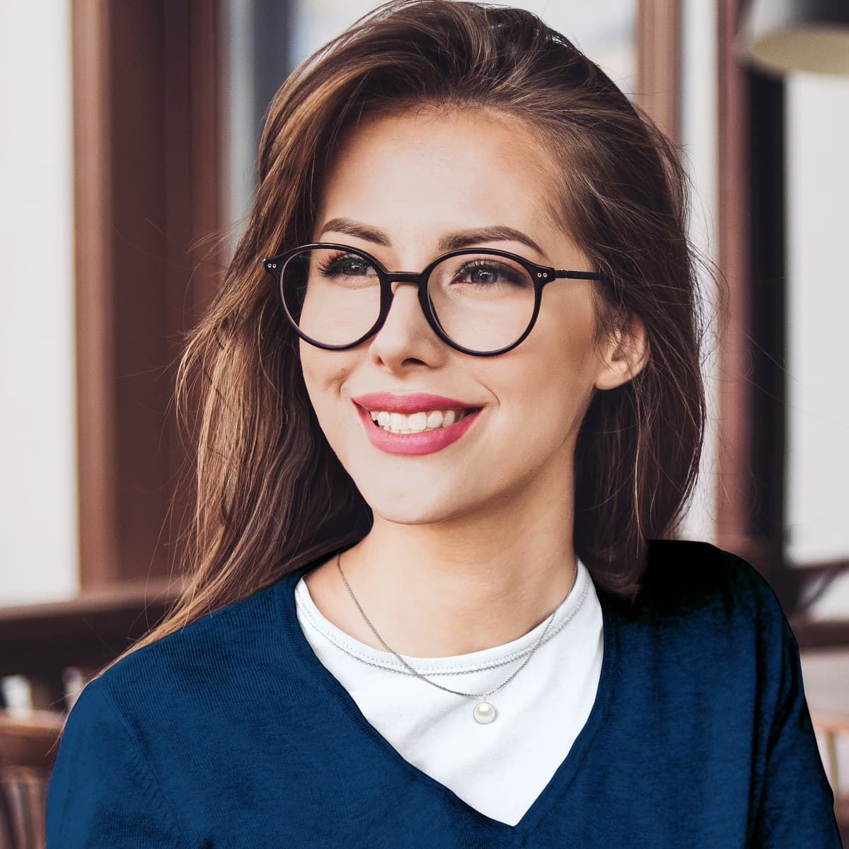 Collier Véritable Perle d'Eau Douce Bouton 10-11 mm — Or Blanc 375 Millièmes — 42 cm 2