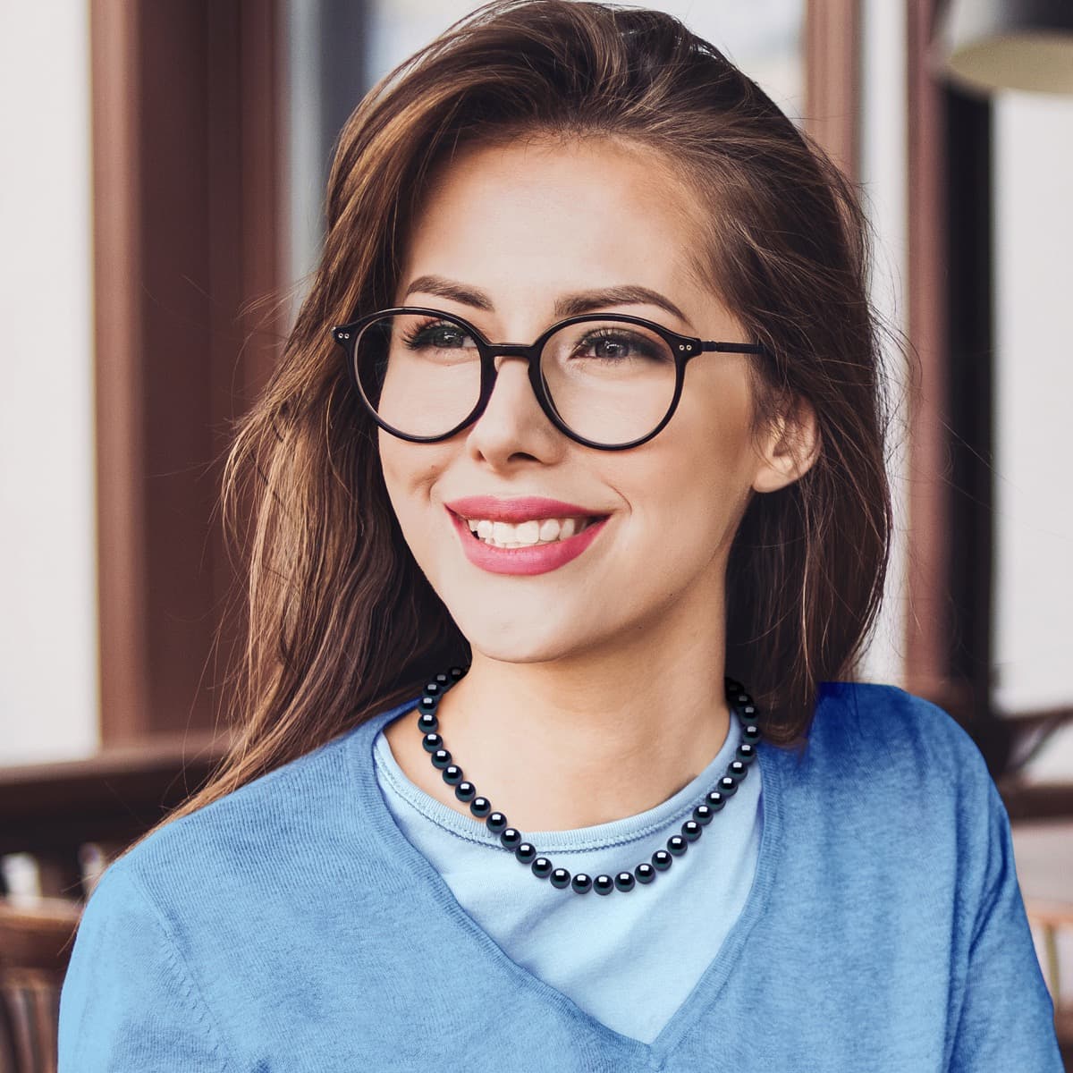 Collier Véritables Perles d'Eau Douce Semi-Rondes 8-9 mm — Or Blanc 375 Millièmes — 42 cm 2