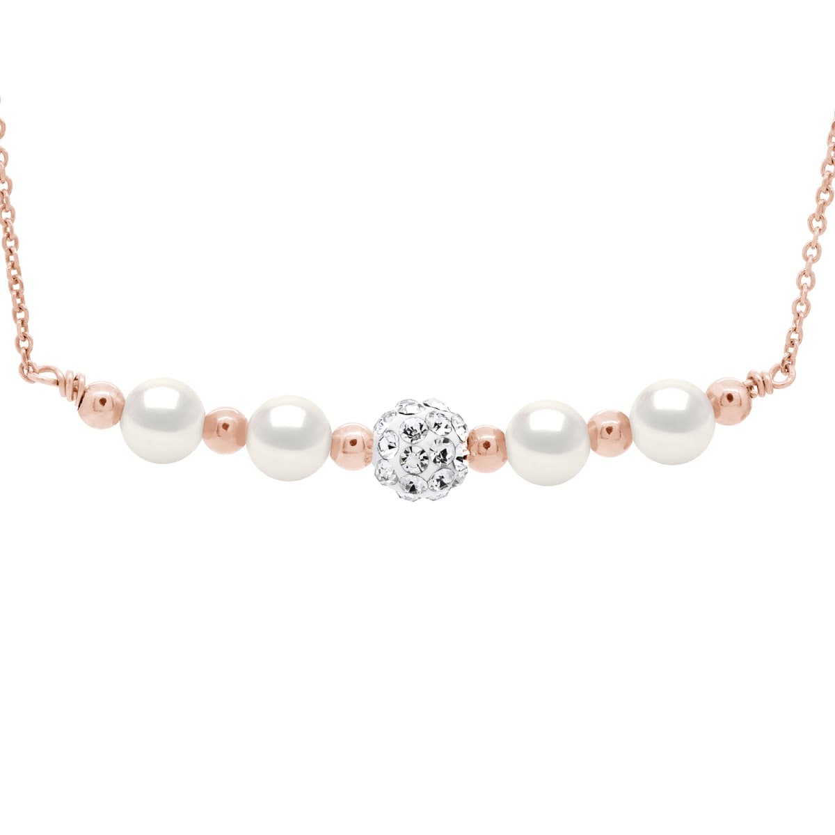 Collier Véritables Perles de Culture d'Eau Douce Rondes 6-7 mm — Argent 925 Millièmes — 42 cm 1