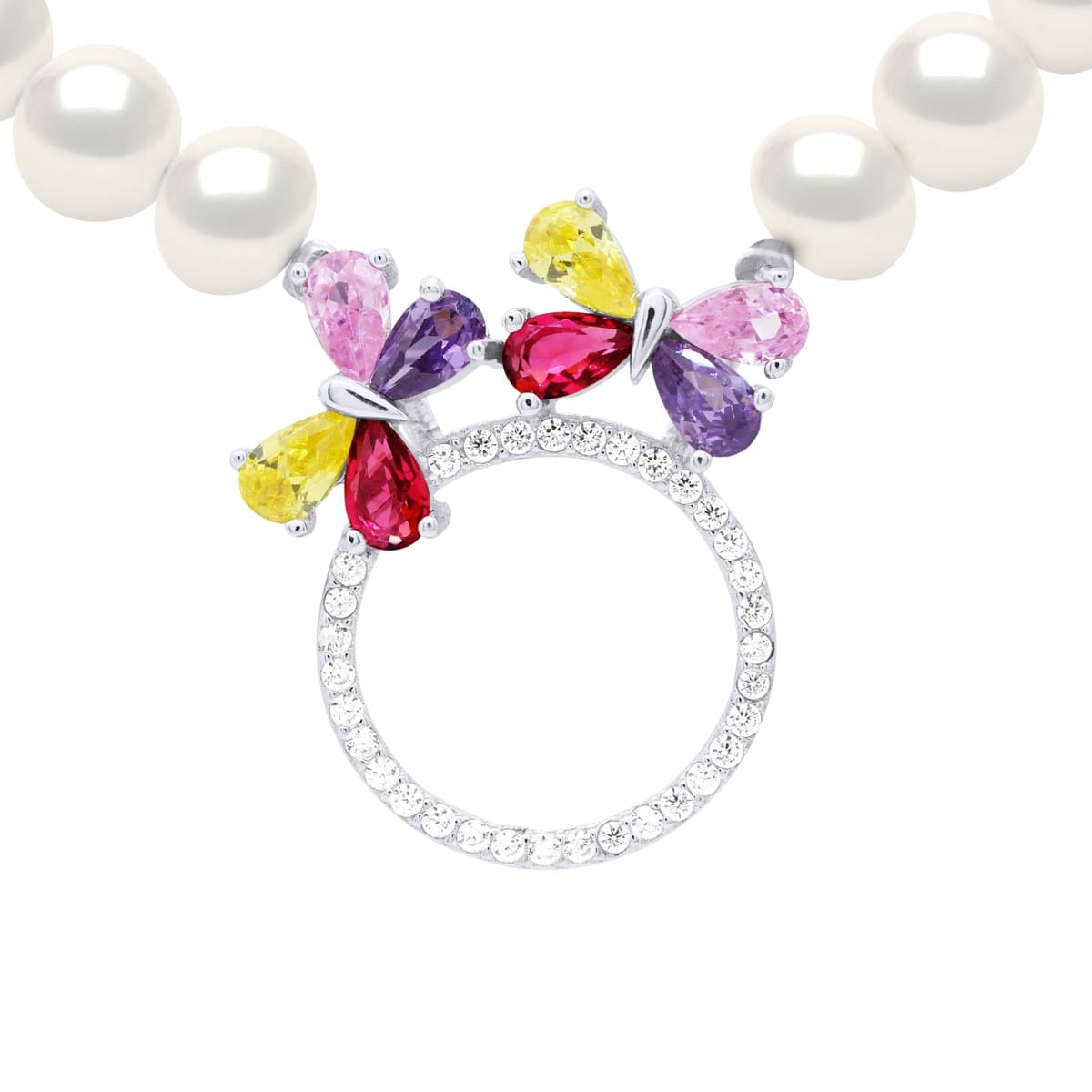 Collier Véritables Perles de Culture d'Eau Douce Rondes 6-7 mm — Argent 925 Millièmes — 42 cm 1