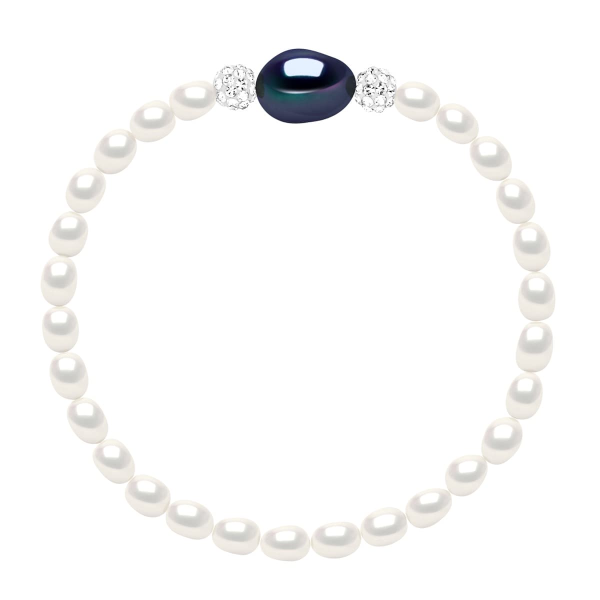Bracelet Véritables Perles de Culture d'Eau Douce Baroques 4-5 mm — Argent 925 Millièmes — 18 cm 1