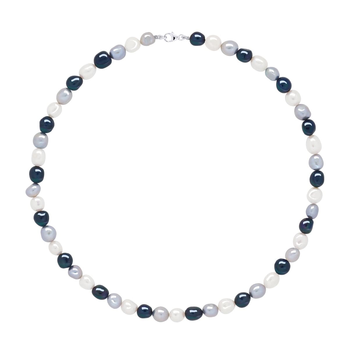 Collier Véritables Perles de Culture d'Eau Douce Baroques 6-7 mm — Argent 925 Millièmes — 42 cm 1