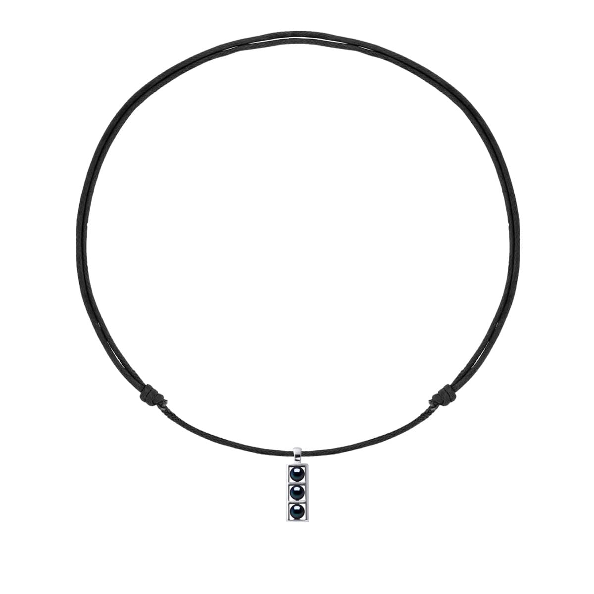 Collier Véritables Perles d'Eau Douce Boutons 5-6 mm — Argent 925 Millièmes Rhodié — 50 cm — Homme 2