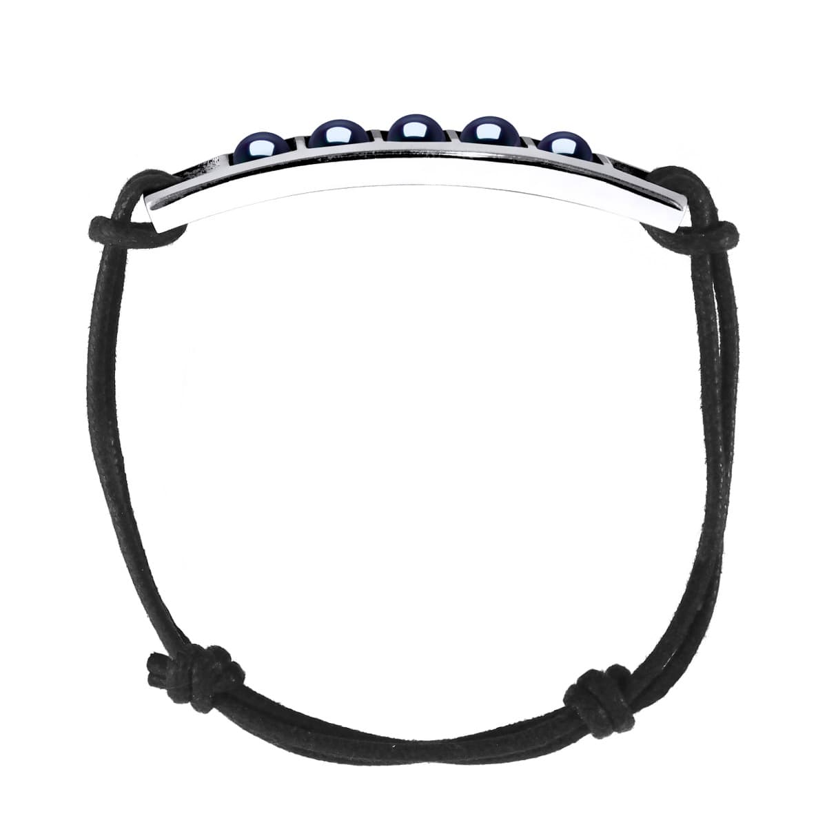 Bracelet Véritables Perles d'Eau Douce Boutons 5-6 mm — Argent 925 Millièmes — 25 cm — Homme 1