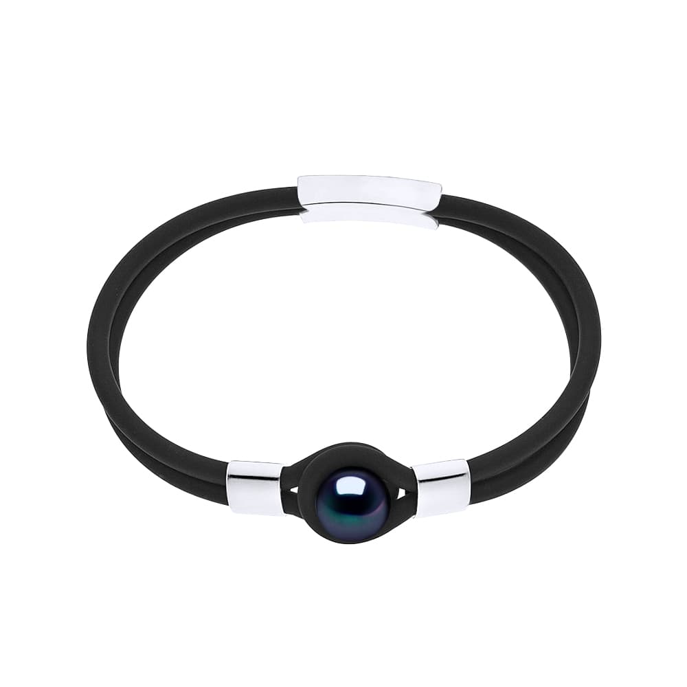 Bracelet Véritable Perle de Culture d'Eau Douce 9-10 mm — Argent 925 Millièmes — 19 cm — Homme 1