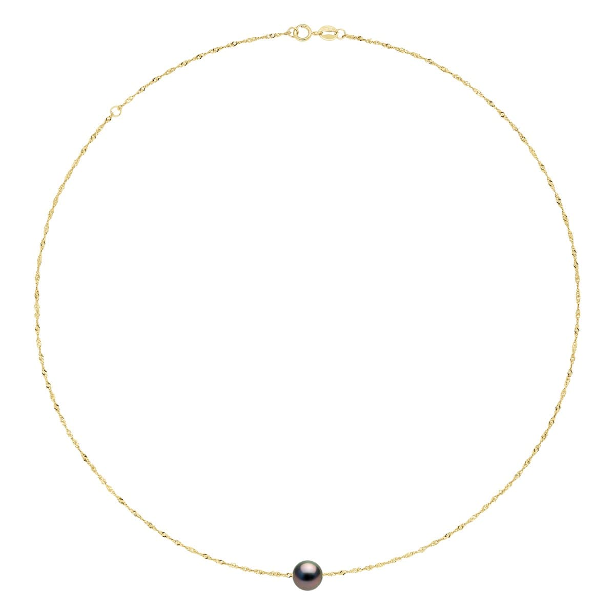 Collier Véritable Perle de Tahiti Ronde 8-9 mm — Or Jaune 375 Millièmes — 42 cm 2