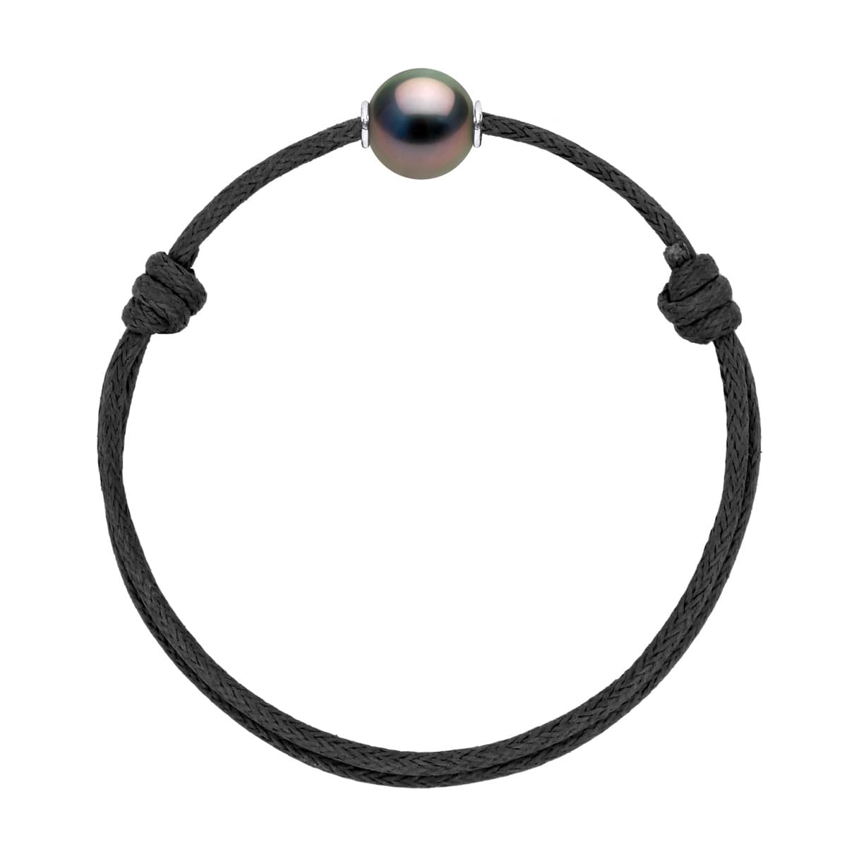 Bracelet Véritable Perle de Tahiti Ronde 10-11 mm — Argent 925 Millièmes — 25 cm — Homme 1