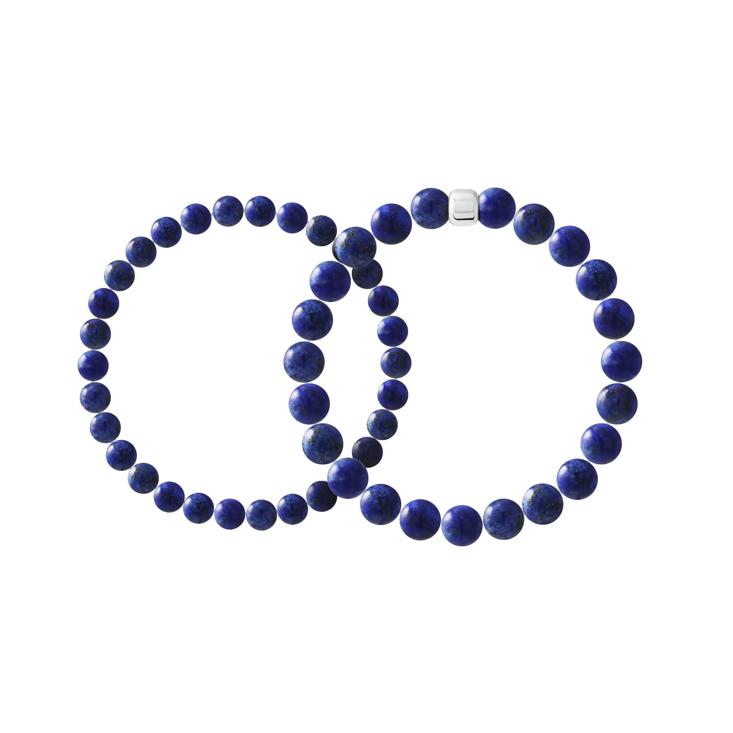 Ensemble de 2 Bracelets — Argent 925 Millièmes Rhodié — 19 cm — Homme 1