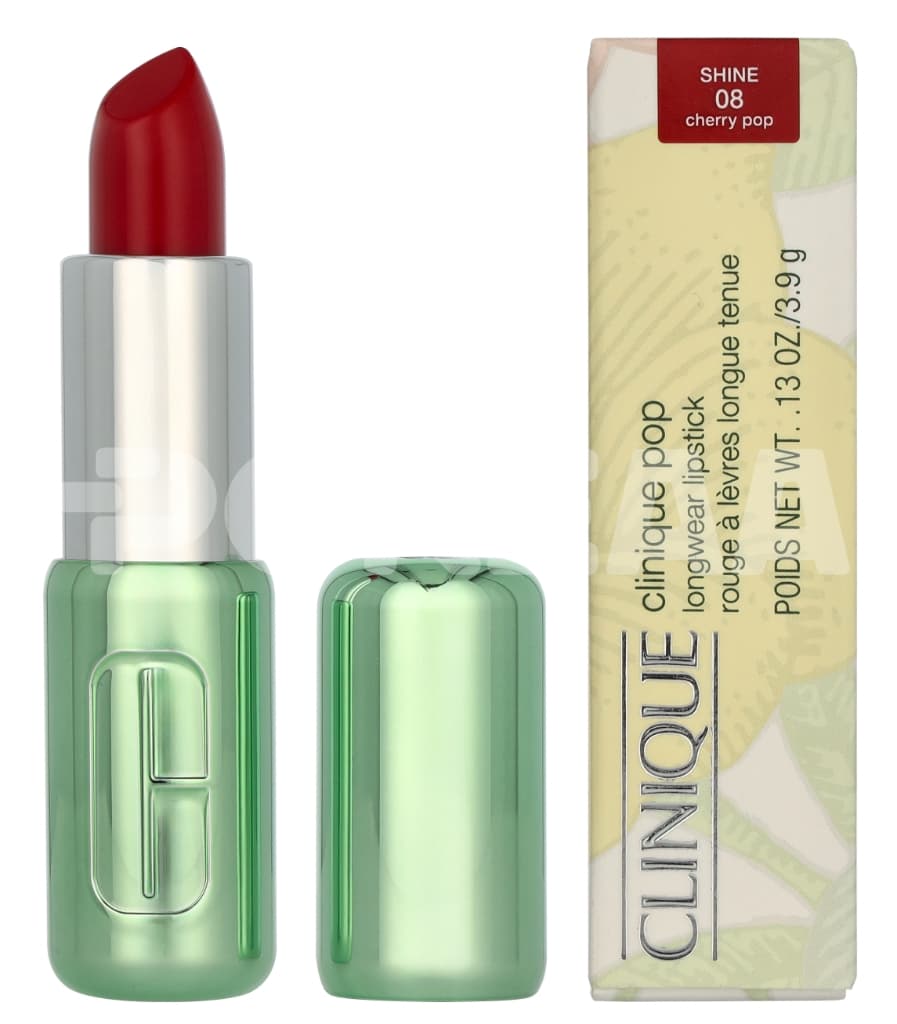 Clinique Pop Longwear Shine Lipstick 3.9g - #08 Cherry Pop 1
