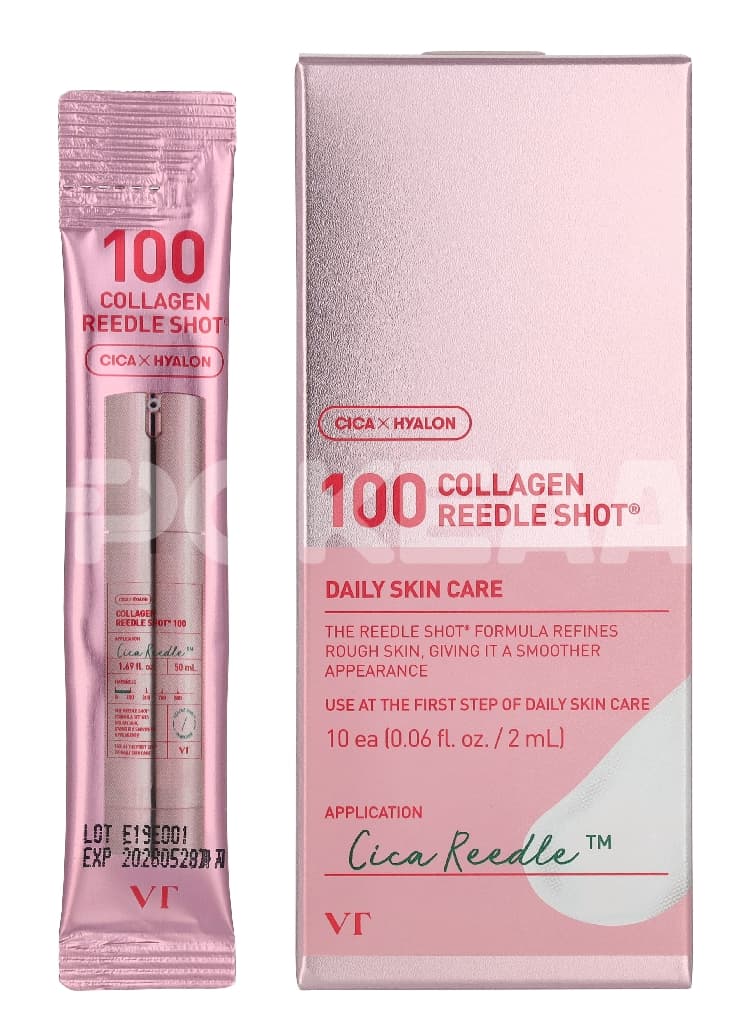 VT Cosmetics Cica Reedle Collagen Reedle Shots 20ml - 2 ml x 10 sticks 1