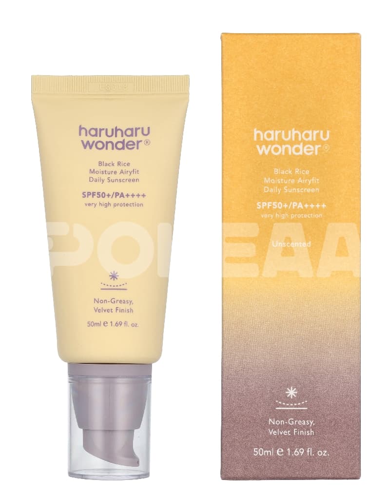 Haruharu Wonder Black Rice Moisture Airyfit Daily Sunscreen SPF50+ PA++++ – 50 ml 1