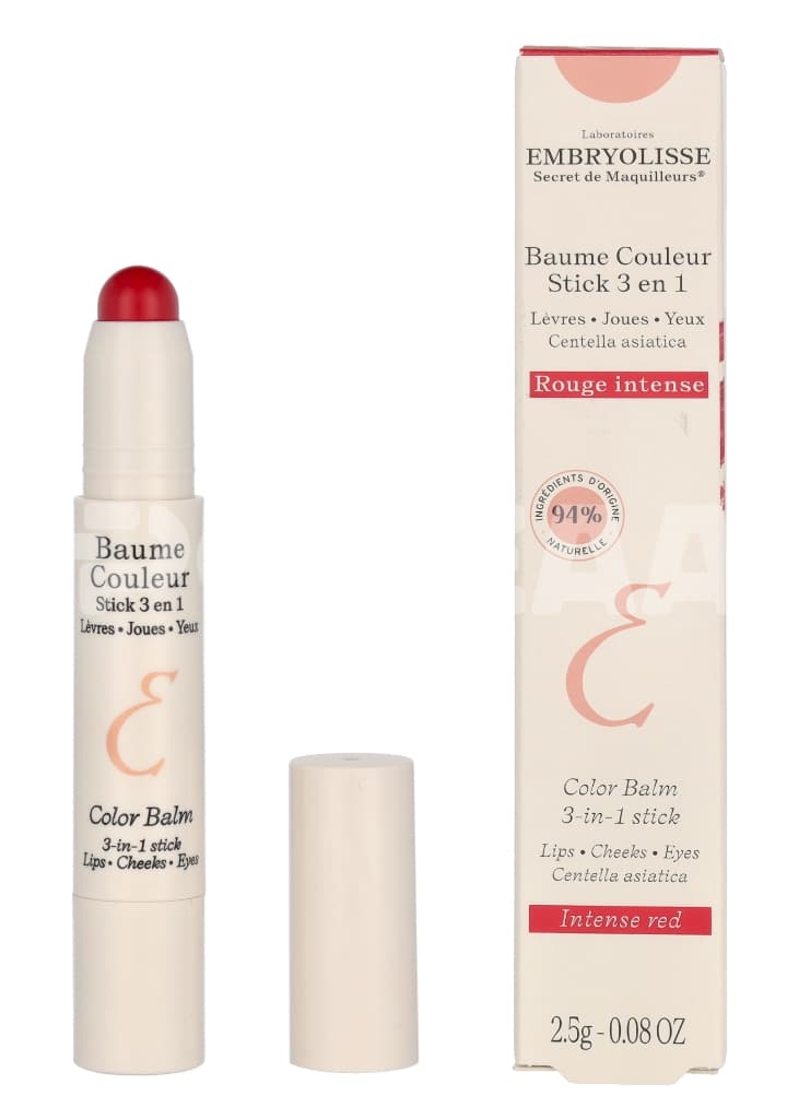 Embryolisse Color Balm 3-In-1 Stick 2.5g - Intense Red 1