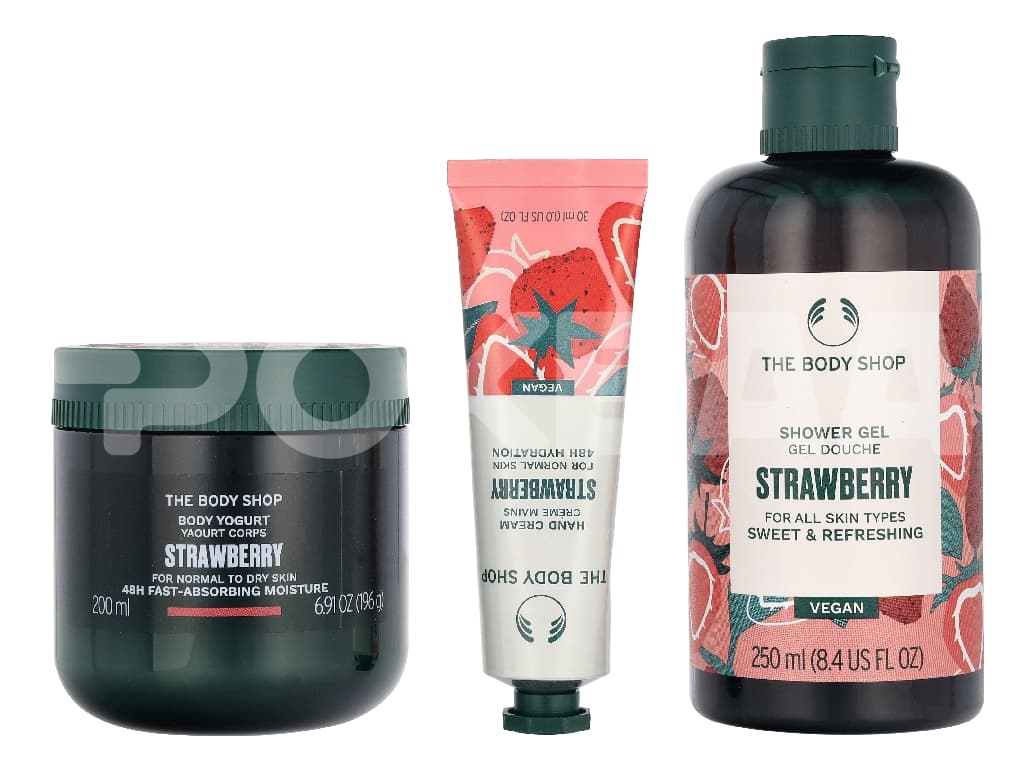 The Body Shop G3 Small Strawberry Giftset 140ml 2