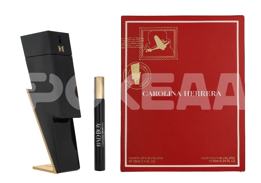 Carolina Herrera Bad Boy Giftset 110ml - Edt Spray 100ml/ Edt Spray 10ml 1