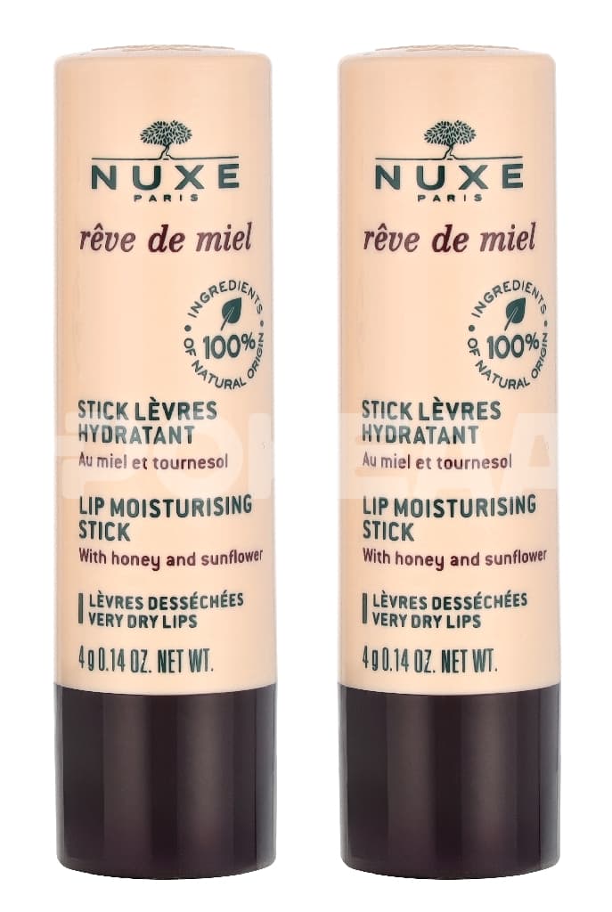 Nuxe Reve De Miel Lip Moisturizing Stick Duo Set 8ml - 2x4gr 1