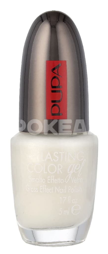 Pupa Lasting Color Gel Glass Effect Nail Polish 5ml - #113 Silver White 1