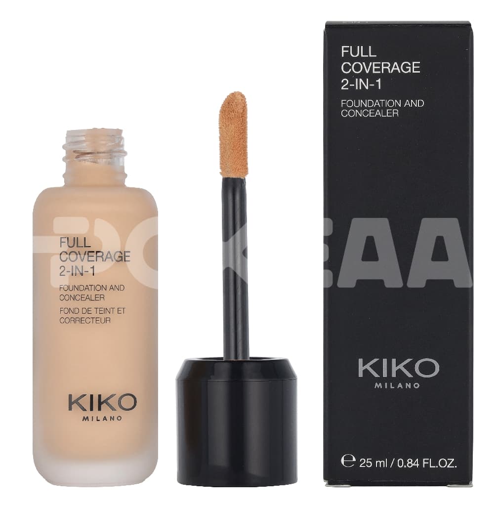Kiko Milano Full Coverage 2 In 1 Foundation & Concealer 25ml - N10 1