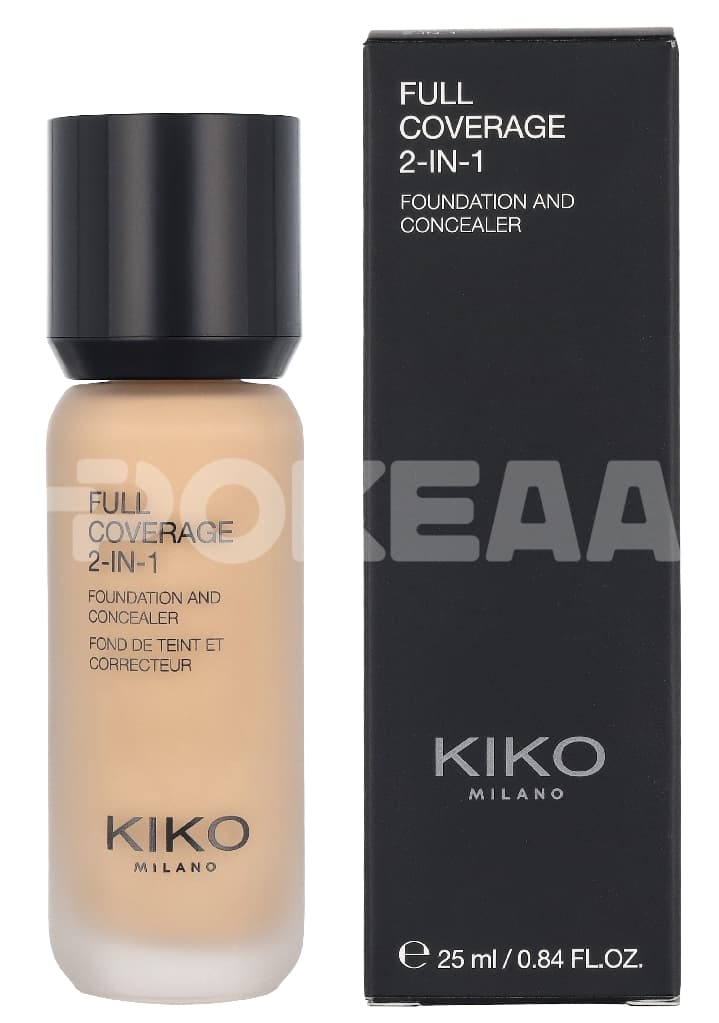 Kiko Milano Full Coverage 2 In 1 Foundation & Concealer – 25 ml 1