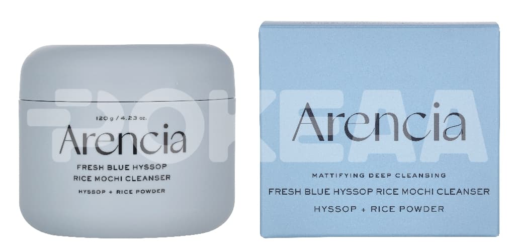 Arencia Fresh Blue Hyssop Rice Mochi Cleanser 120g 1
