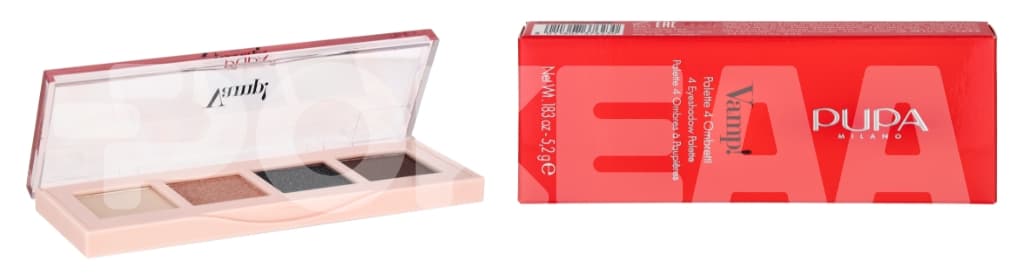 Pupa Vamp! Palette 4 Ombres 5.2g - #06 Deep Nude 1
