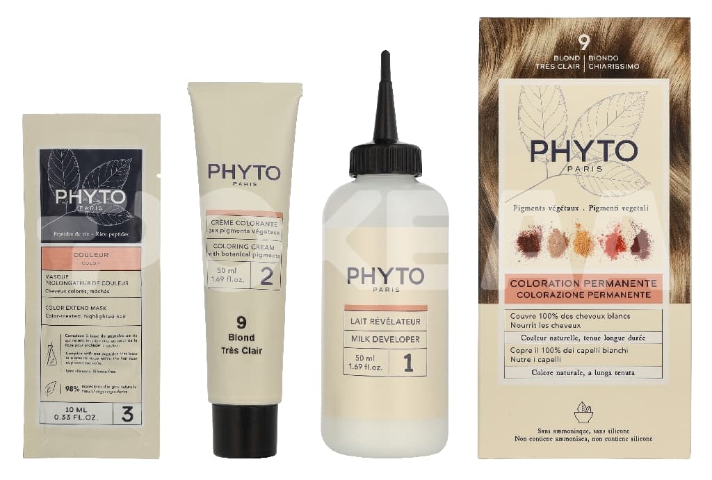 Phyto Phytocolor Permanent Color 110ml - #09 Very Light Blond 1