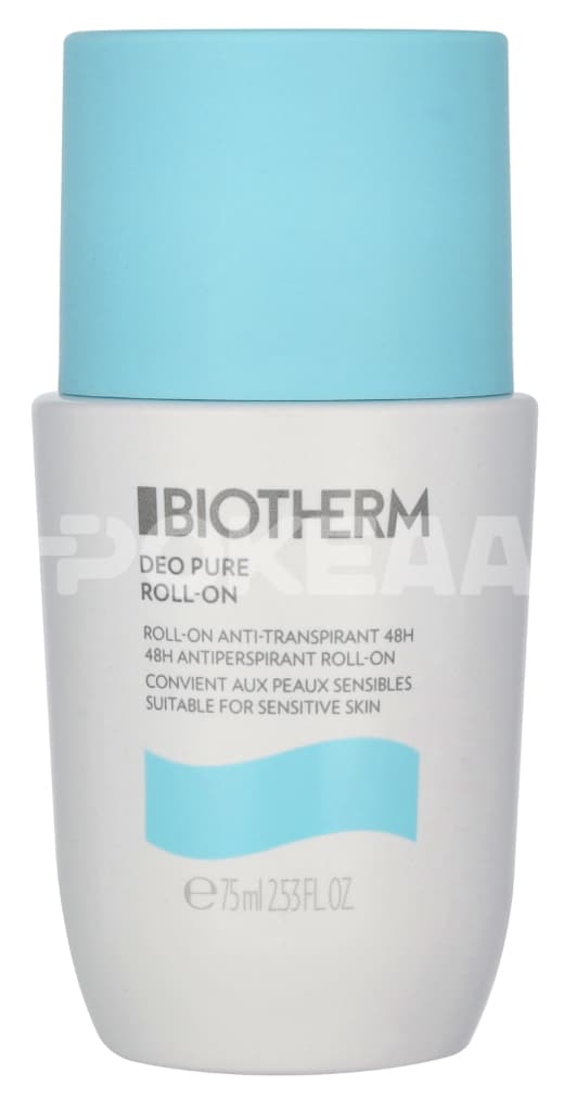 Biotherm Deo Pure Antiperspirant Roll-On 75ml - Alcohol Free - With Mineral Complex - Sensitive Skin 1