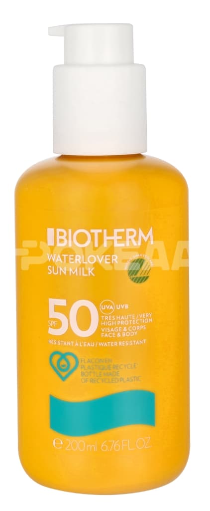 Biotherm Waterlover Sun Milk w/Pump SPF50 200ml - Face & Body 1
