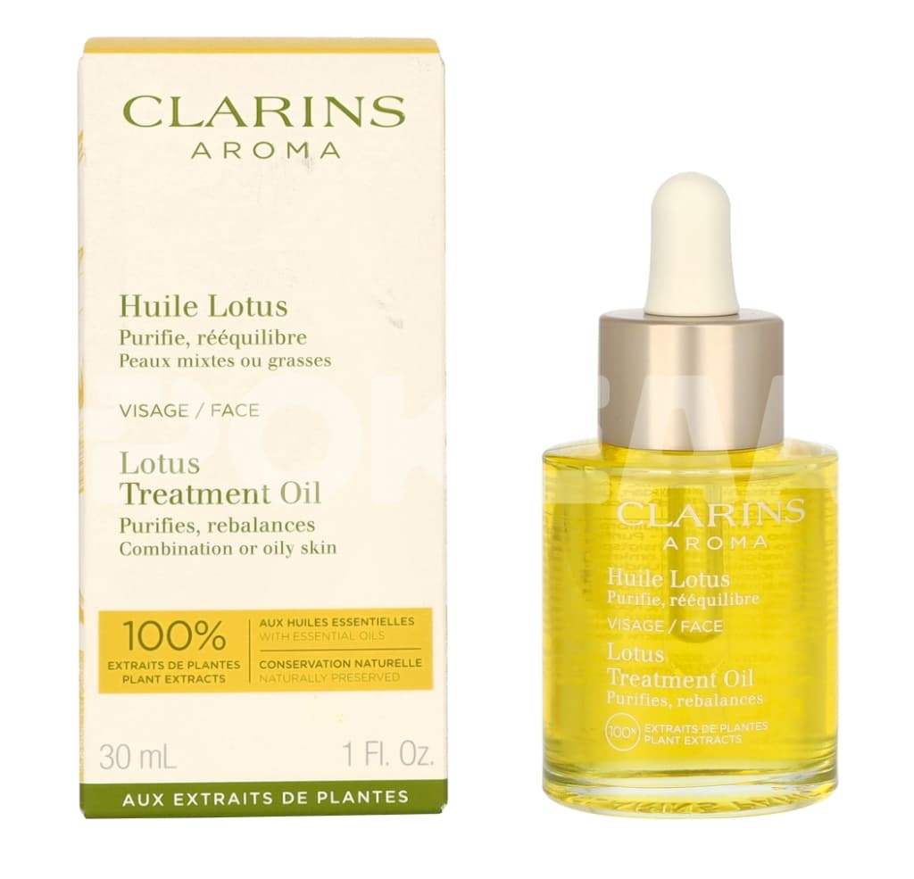 Clarins Lotus Face Treatment Oil 30ml - Oily Or Combination Skin 1