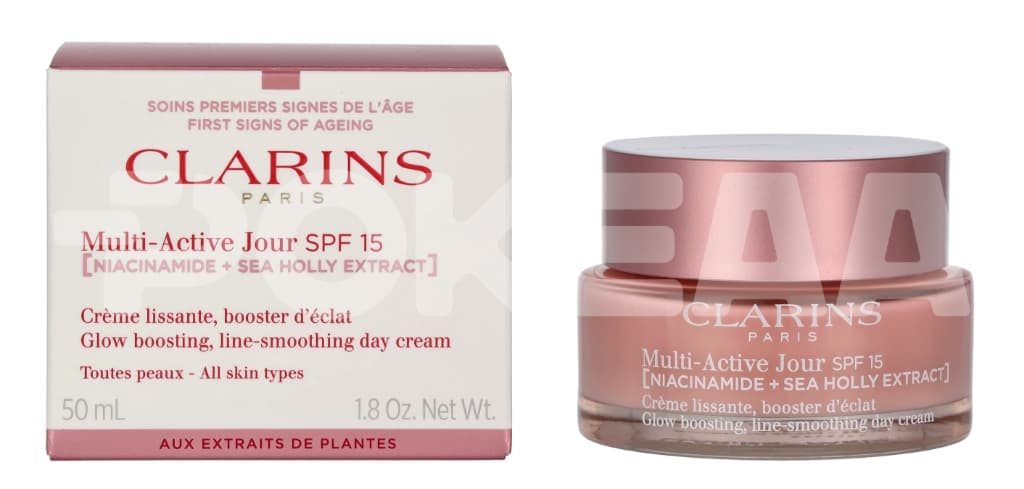 Clarins Multi-Active Jour SPF15 Day All Skin Types [Niacinamide + Sea Holly Extract] 50ml 1