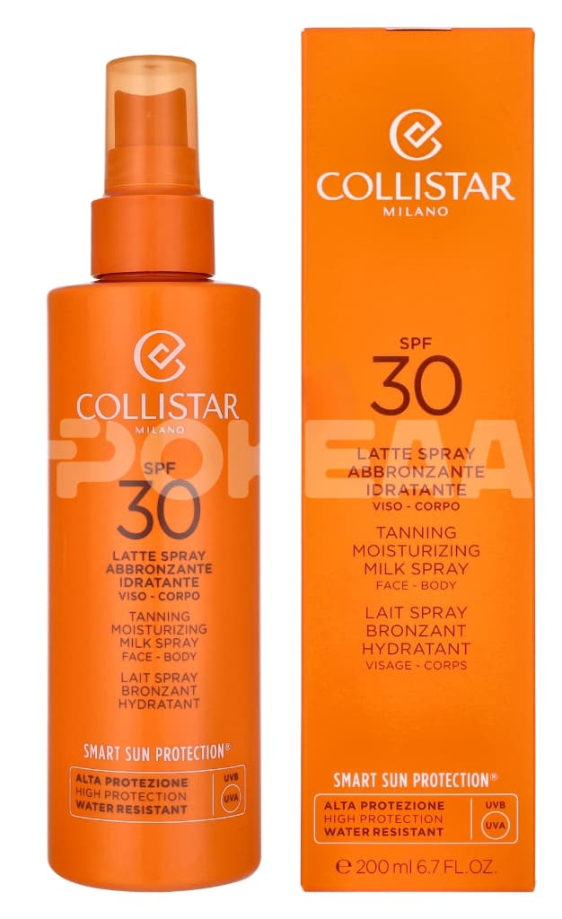 Collistar Tanning Moisturizing Milk Spray Face-Body SPF30 200ml 1