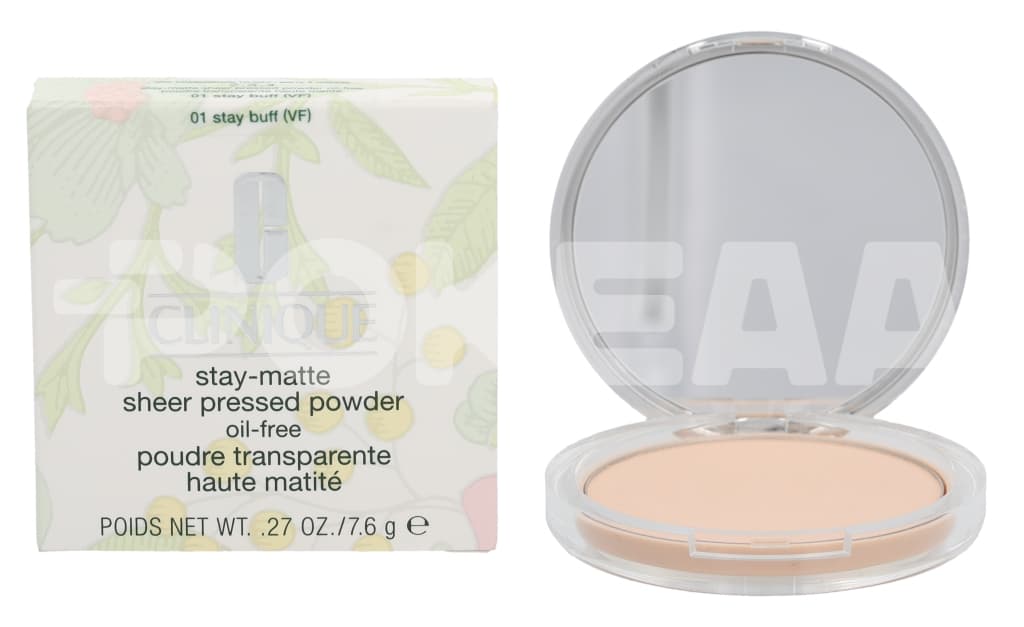 Clinique Stay-Matte Sheer Pressed Powder 7.6g - #01 Stay Buff (VF) 1