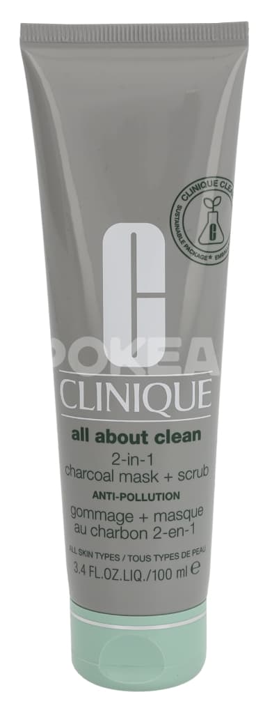 Clinique All About Clean 2-In-1 Charcoal Mask + Scrub 100ml 1